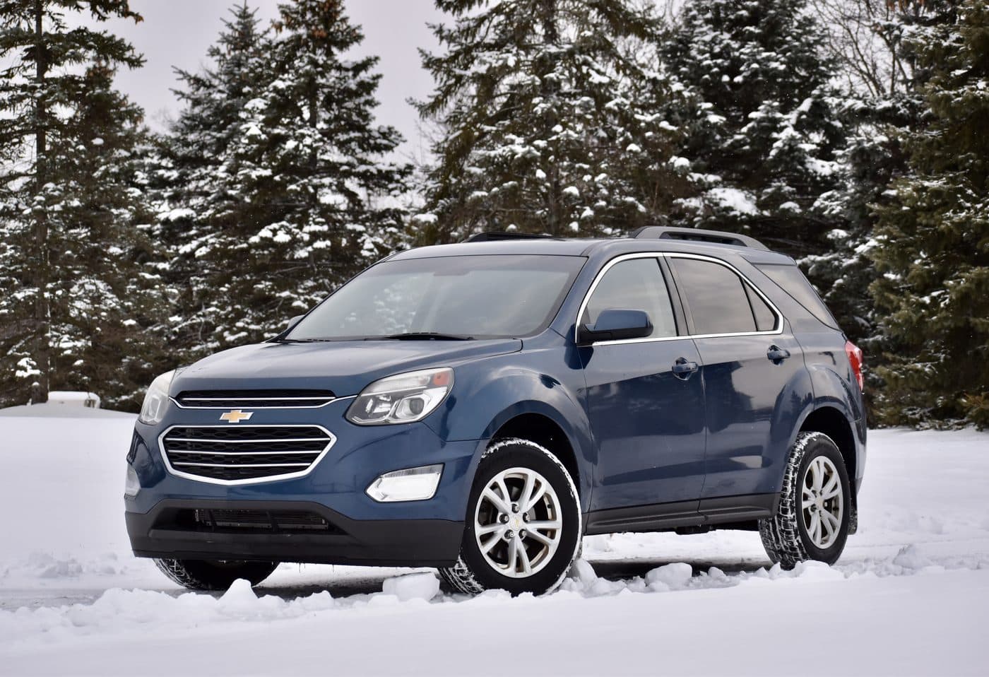 Blue Chevrolet Equinox from the FAJ Rentals fleet